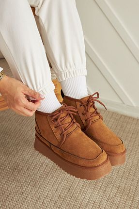 بوت / نیم بوت قهوه ای زنانه جیر Ayakkabı Delisiyim - کد 781507441