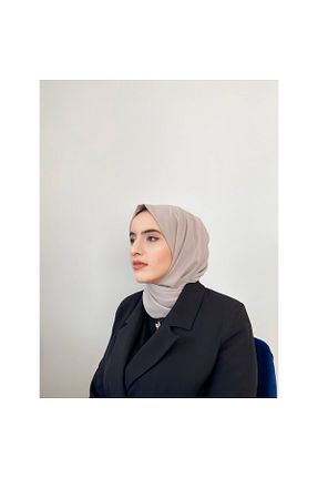 شال قهوه ای زنانه Medine İpeği Pasha - کد 866025957