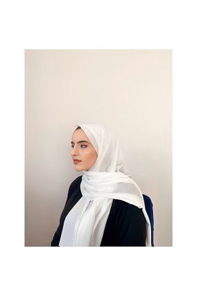 شال سفید زنانه Medine İpeği Pasha - کد 866025897