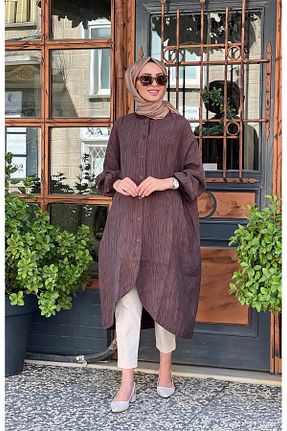 کلاه و ابایا قهوه ای زنانه ویسکون Invee - کد 866600533