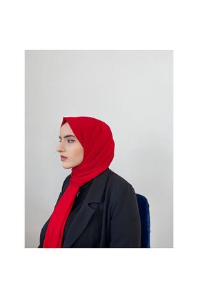 شال قرمز زنانه Medine İpeği Pasha - کد 866025941