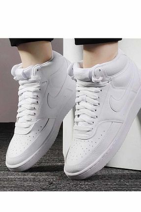 کفش پیاده روی سفید زنانه چرم مصنوعی Nike - کد 766054800