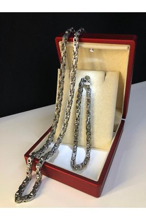 گردنبند استیل ( فولاد ) سفید مردانه استیل ضد زنگ vogutima - کد 866618140