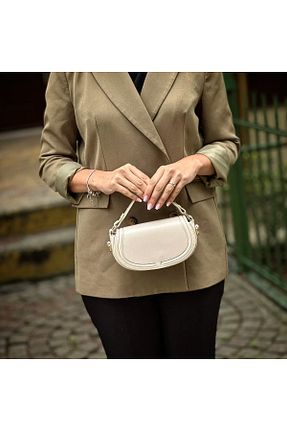 کیف دوشی بژ زنانه چرم مصنوعی Lucit bag - کد 862037411