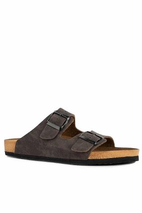 دمپائی قهوه ای مردانه پاشنه ضخیم Slazenger - کد 718028483