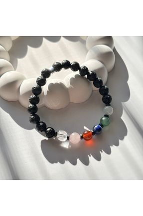 دستبند جواهر مشکی مردانه سنگ طبیعی Artaril - کد 866643552