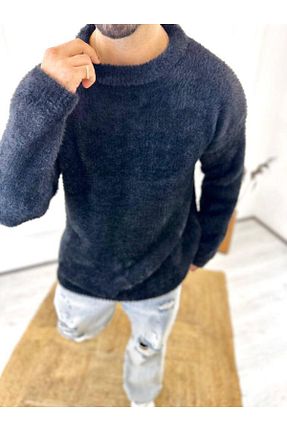 پلیور مشکی مردانه ساده elkumoda - کد 866087612