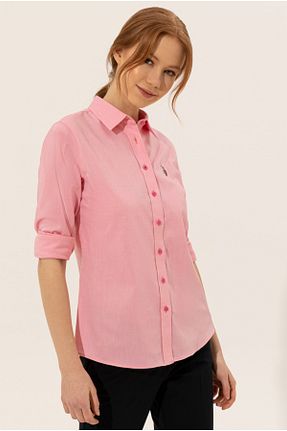 پیراهن صورتی زنانه رگولار U.S. Polo Assn. - کد 866664815
