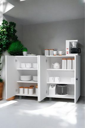 کابینت چند منظوره سفید Suntalam Yeni Vitrin - کد 866286416