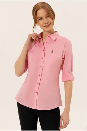 پیراهن صورتی زنانه رگولار U.S. Polo Assn. - کد 866664815