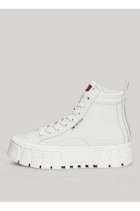 کفش اسنیکر طلائی زنانه بند دار Tommy Hilfiger - کد 866106501