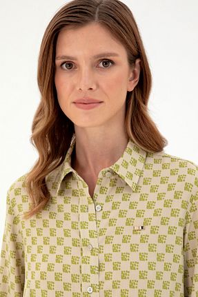 پیراهن خاکی زنانه رگولار U.S. Polo Assn. - کد 866168991