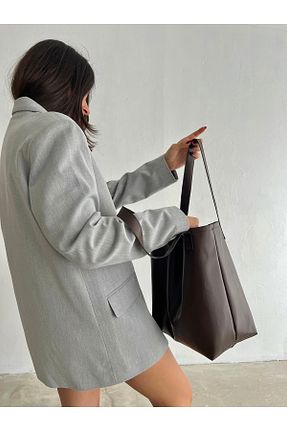 کیف دوشی قهوه ای زنانه چرم مصنوعی coaksco - کد 865798467