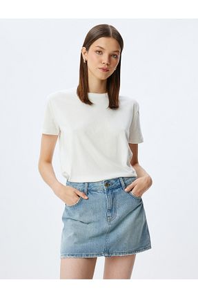 تیشرت نباتی زنانه رگولار Koton - کد 866168686