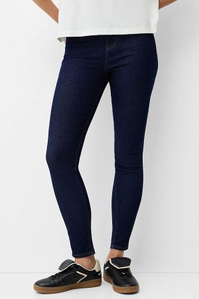 شلوار جین آبی زنانه رگولار Bershka - کد 866219850