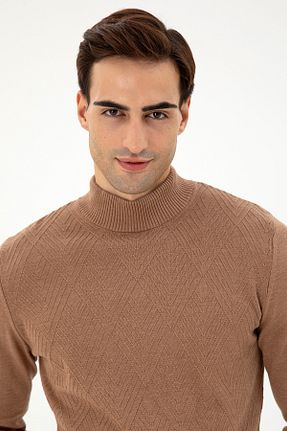 پلیور قهوه ای مردانه ساده U.S. Polo Assn. - کد 866223720