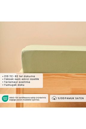 ست ملحفه سایز بزرگ سبز پنبه ای Bella Maison - کد 792325969