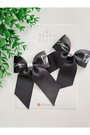 گیره سر مشکی بچه گانه پلی استر Eliya Clips - کد 866333690