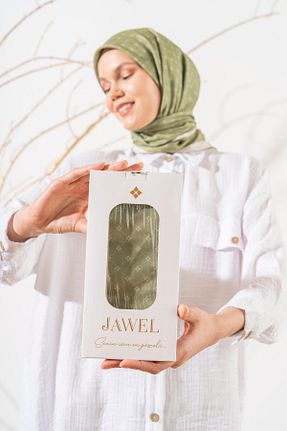 روسری سبز پلی استر JAWEL - کد 866300783