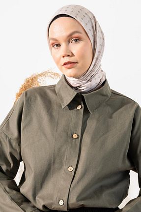 روسری قهوه ای پلی استر JAWEL - کد 866300638