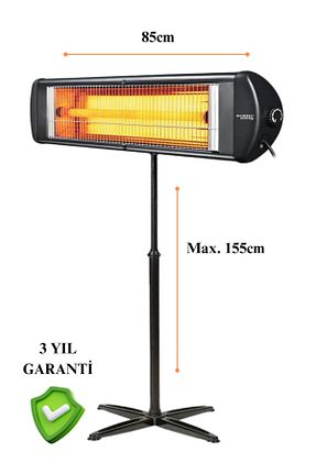 بخاری برقی مشکی Luxell - کد 62250410