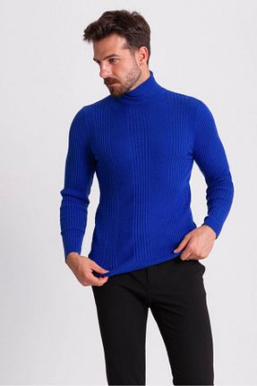 پلیور سرمه ای مردانه اسلیم فیت Mcr - کد 68545932