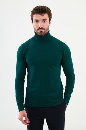 پلیور سبز مردانه ساده Mcr - کد 859931875