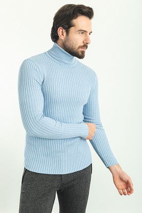 پلیور آبی مردانه اسلیم فیت Mcr - کد 637239002