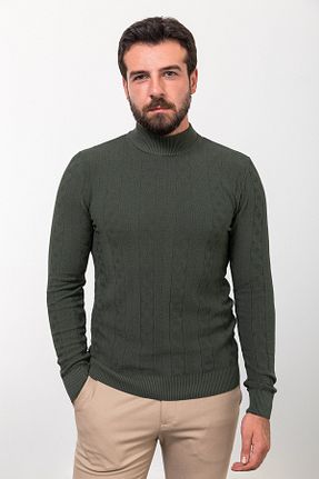 پلیور خاکی مردانه طرح دار Mcr - کد 767304174