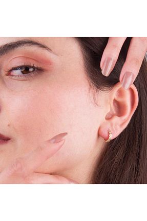 گوشواره طلا زرد زنانه 14 عیار GOLDKUPE - کد 803977264