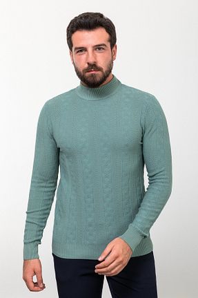 پلیور سبز مردانه طرح دار Mcr - کد 767303985
