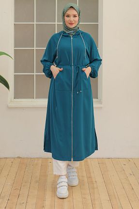 مانتو بلند آبی زنانه Armine TREND - کد 866325642