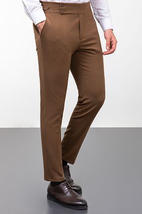 شلوار قهوه ای مردانه بافتنی Mcr - کد 767305439
