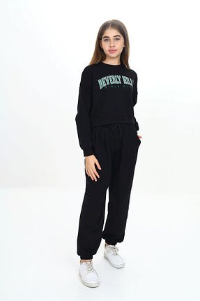 ست گرمکن مشکی بچه گانه پنبه پلی استر HayKids - کد 852769014