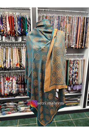 روسری سبز پنبه پلی استر KROREN - کد 866360316