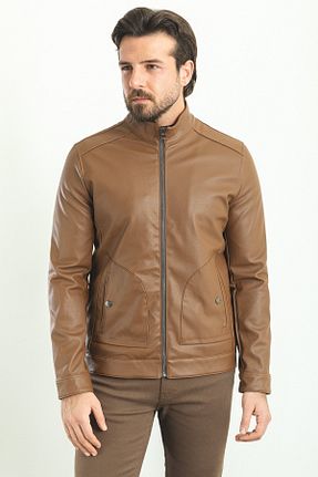 کاپشن قهوه ای مردانه اسلیم فیت Mcr - کد 637269585