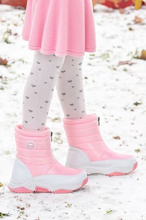 بوت برفی صورتی بچه گانه چرم مصنوعی Kiko Kids - کد 866448531