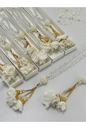 تسبیح سفید سنگ طبیعی Deniz Elmasları - کد 866377405