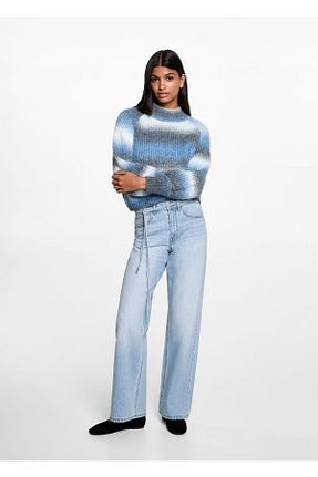 شلوار جین آبی زنانه رگولار MANGO Teen - کد 836631319
