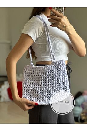 کیف دستی آبی زنانه ابعاد بزرگ Lina - کد 866371840
