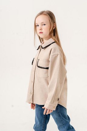 پیراهن بژ بچه گانه رگولار GİYİCEM - کد 866375416