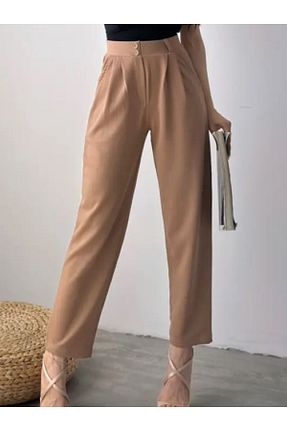 شلوار قهوه ای زنانه پارچه akkanatbutik - کد 866384687