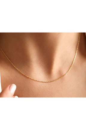 گردنبند طلا زرد زنانه 14 عیار Altıncık - کد 866579931