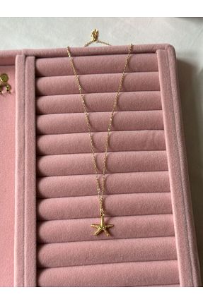 گردنبند استیل ( فولاد ) طلائی زنانه استیل (فولاد) MİOSAPRİVE - کد 866973945