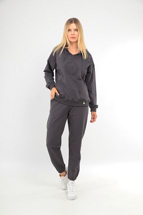 ست کرمکن اسپرت طوسی زنانه پنبه پلی استر SOCCER - کد 866588439