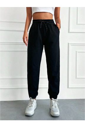 شلوار کرمگن مشکی زنانه پاچه کش دار berfmoda - کد 866475477