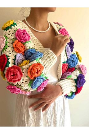 رویه رنگی زنانه اکریلیک El örgüsü - کد 866489525