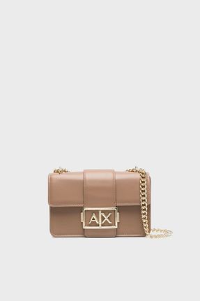 کیف دوشی قهوه ای زنانه چرم مصنوعی Armani Exchange - کد 866635194