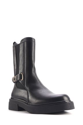 بوت / نیم بوت مشکی زنانه چرم مصنوعی Nine West - کد 866503420