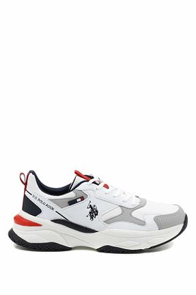 کفش اسنیکر سفید مردانه بند دار U.S. Polo Assn. - کد 854078082